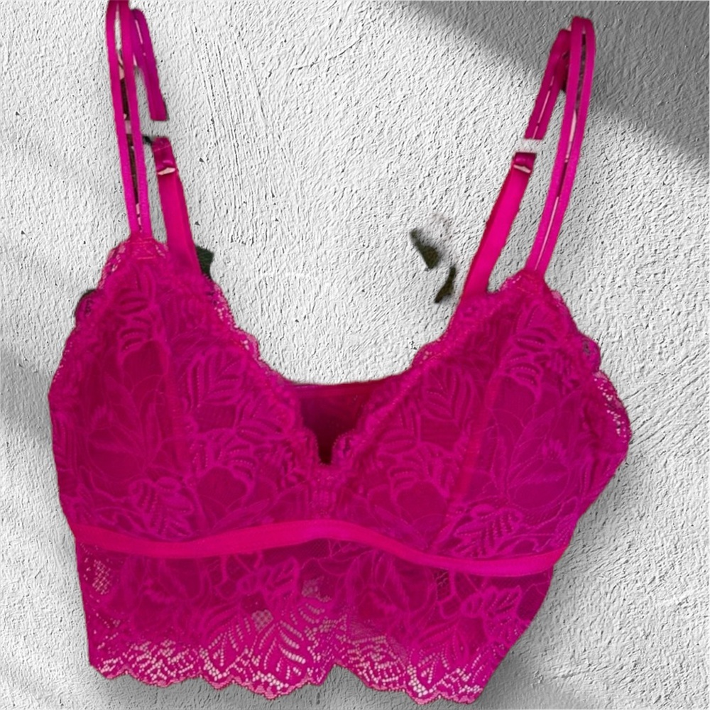 Auden Fuchsia Lace Bralette